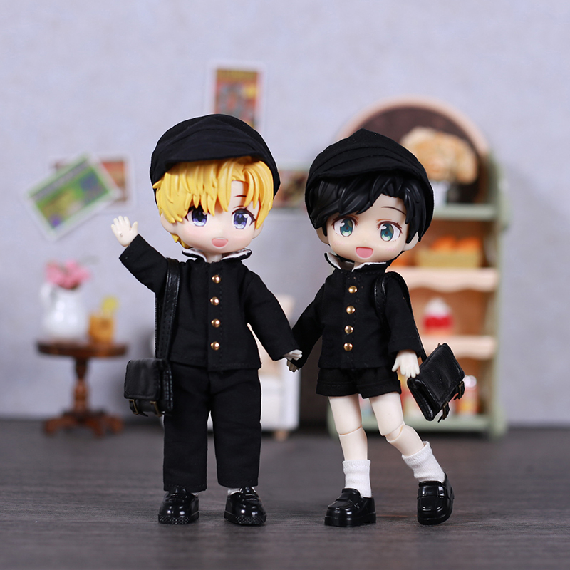 Japanese Lifestyle Clothing - Ob11 Puppenkleidung, japanische Schuluniform, Herrenbekleidung, hochwertige