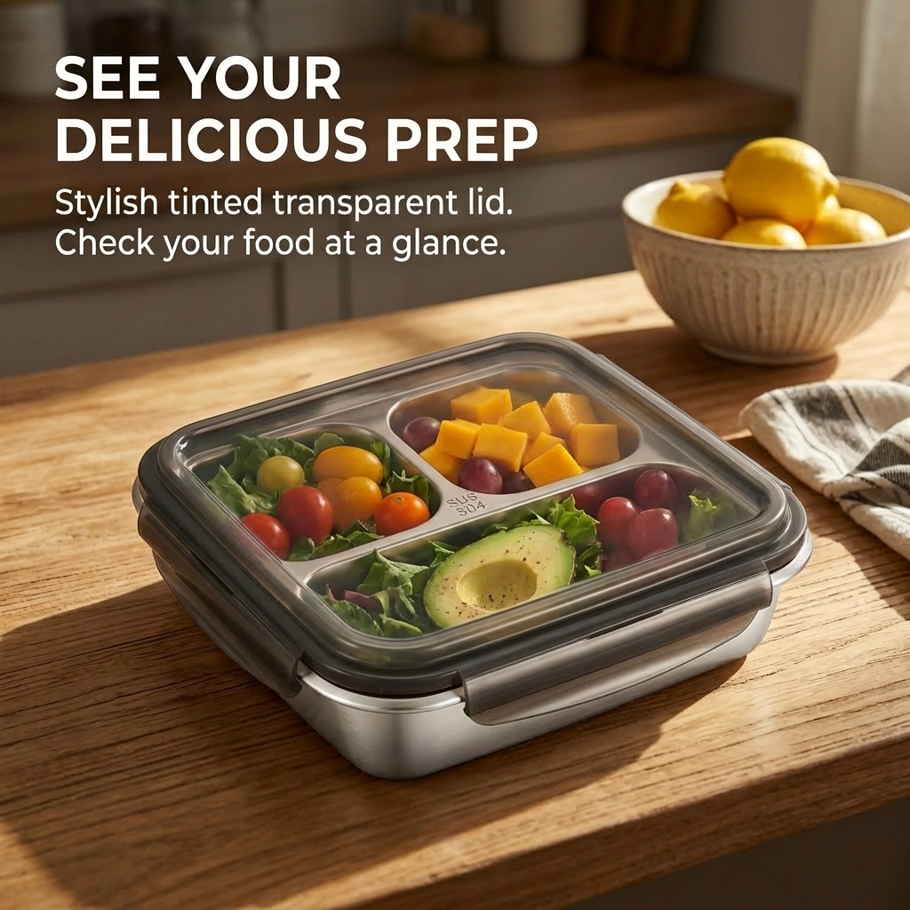 Großer Lunchbehälter mit Decke – Bento Box Two Tier Bewertung und Preis