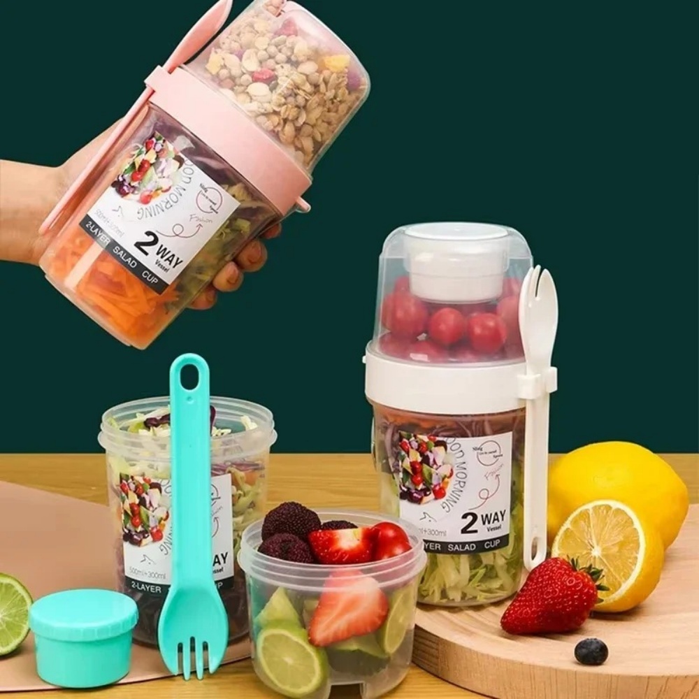 Tragbare Salat Tasse Frühstück – Bento Box Two Tier Bewertung und Preis