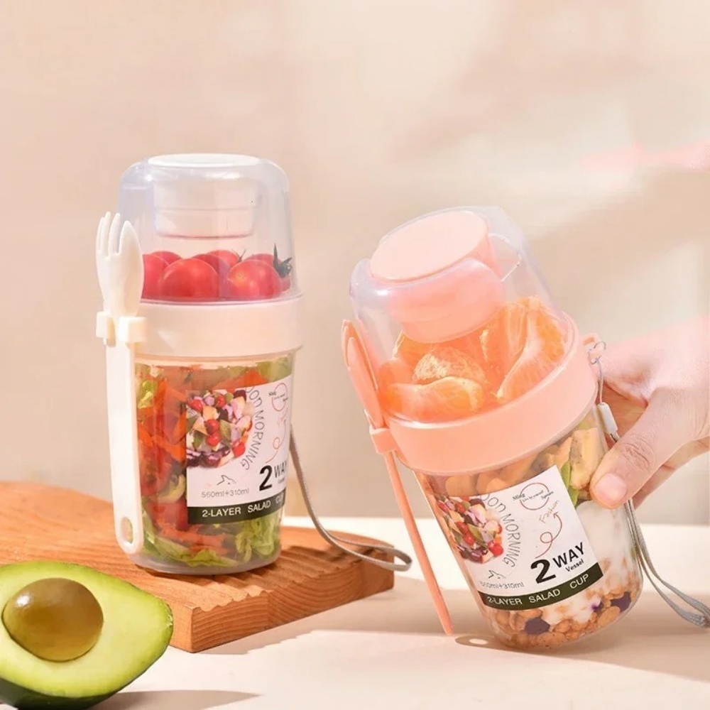 Tragbare Salat Tasse Frühstück – Bento Box Two Tier Bewertung und Preis