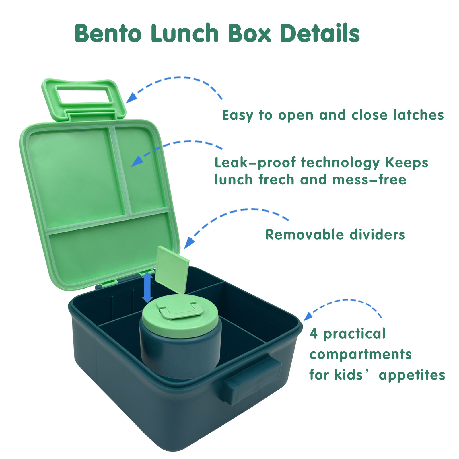 1 Set Bento-Lunchbox für Kinde – Bento Box Two Tier Bewertung und Preis