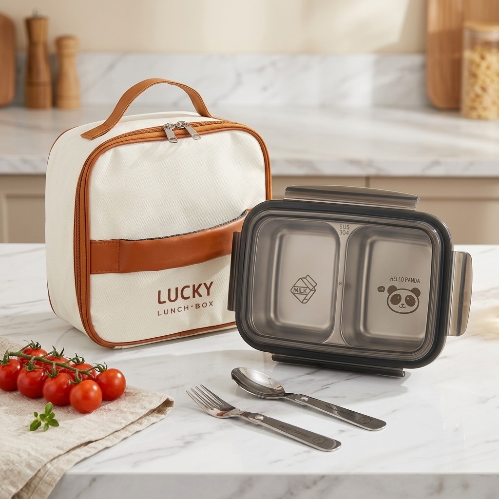 304 Edelstahl-Lunchbox mit Unt – Bento Box Two Tier Bewertung und Preis