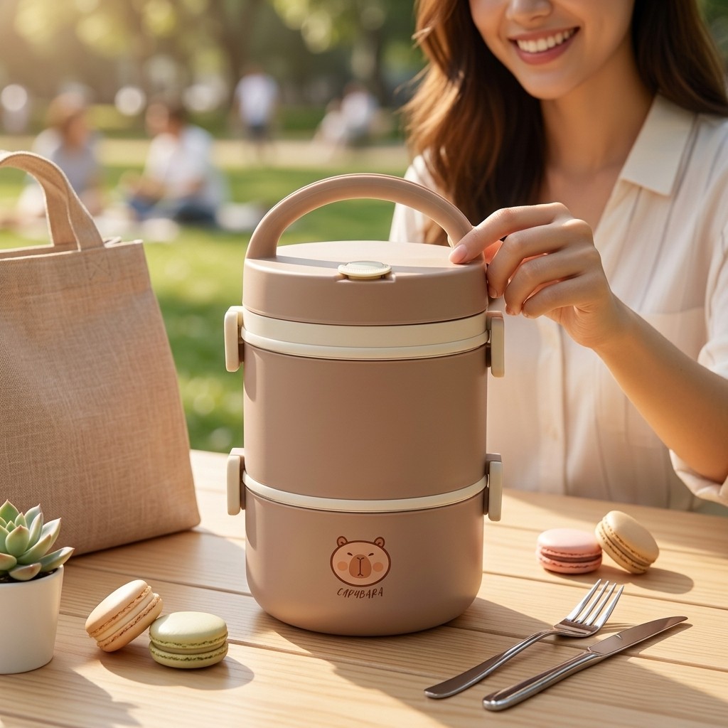 304 Edelstahl Thermische Lunch – Bento Box Two Tier Bewertung und Preis