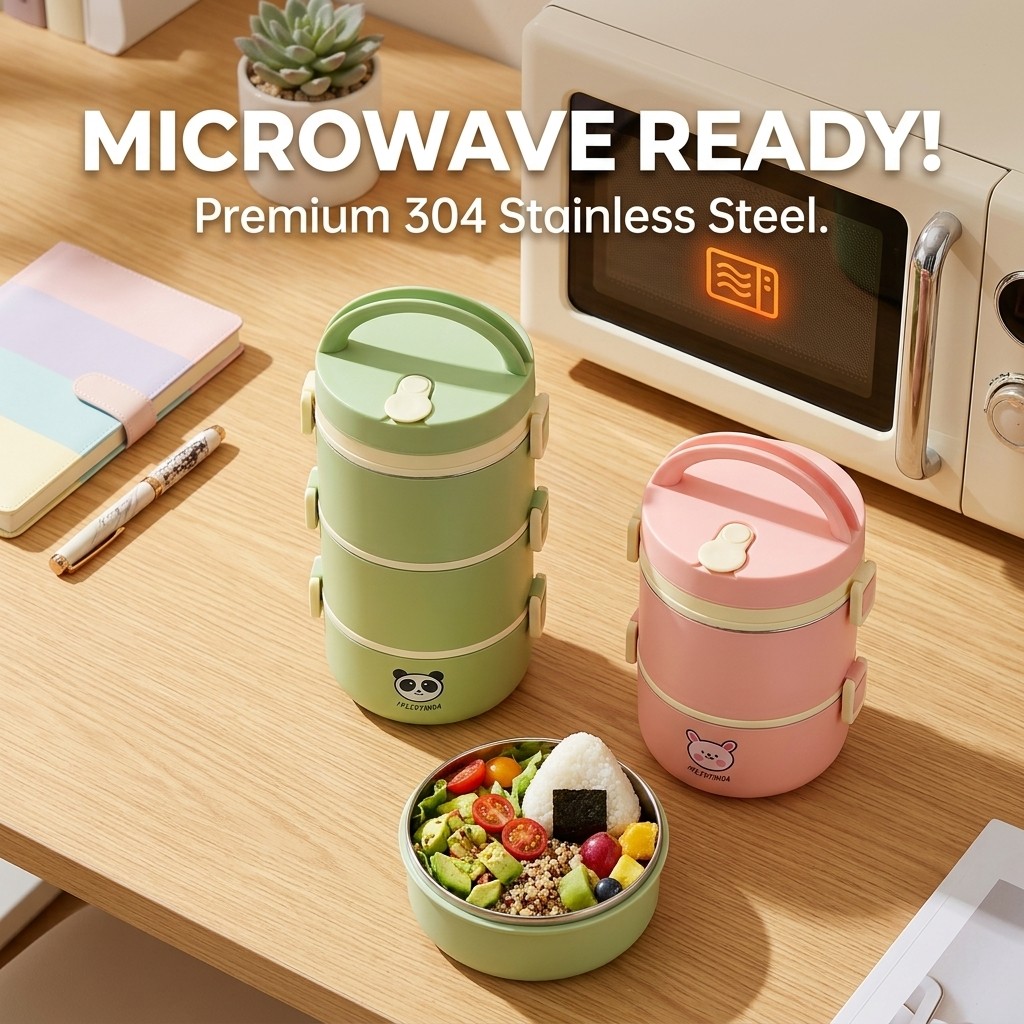 304 Edelstahl Thermische Lunch – Bento Box Two Tier Bewertung und Preis