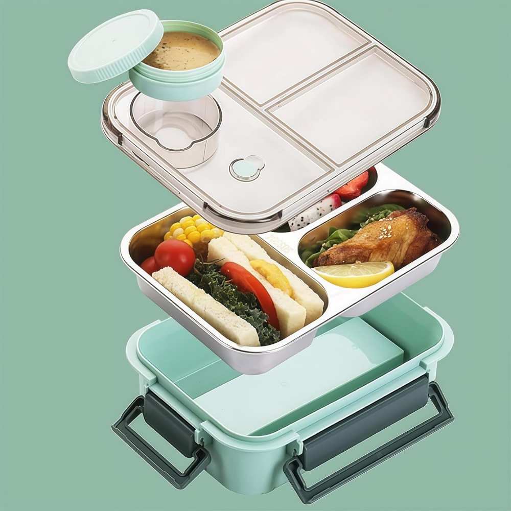 850 ml tragbare Lunchboxen für – Bento Box Two Tier Bewertung und Preis