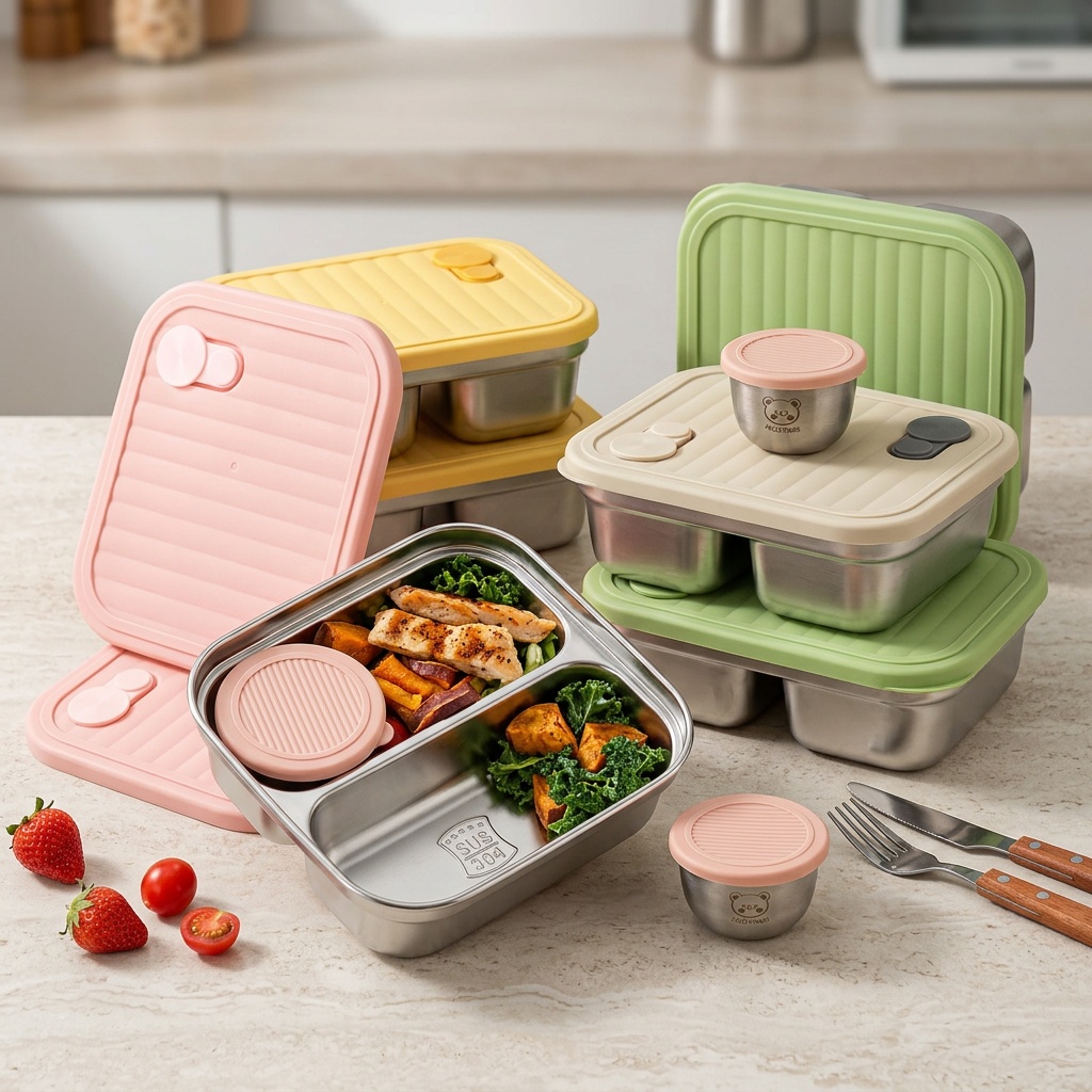 304 Edelstahl-Lunchbehälter, t – Bento Box Two Tier Bewertung und Preis