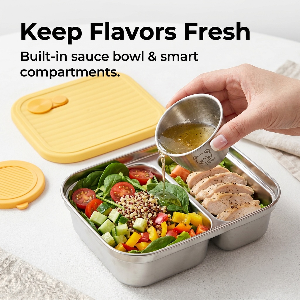 304 Edelstahl-Lunchbehälter, t – Bento Box Two Tier Bewertung und Preis