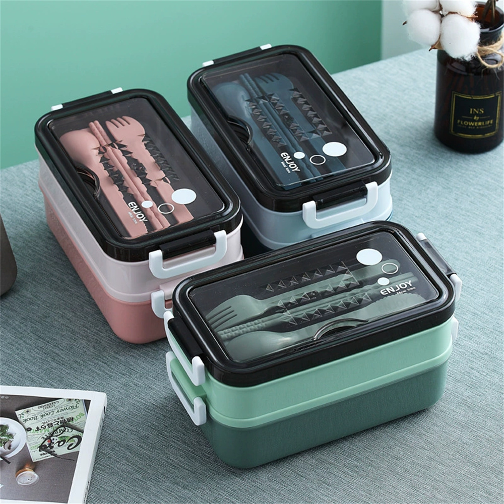 1 Stück Lunchbox, doppellagig, – Bento Box Two Tier Bewertung und Preis